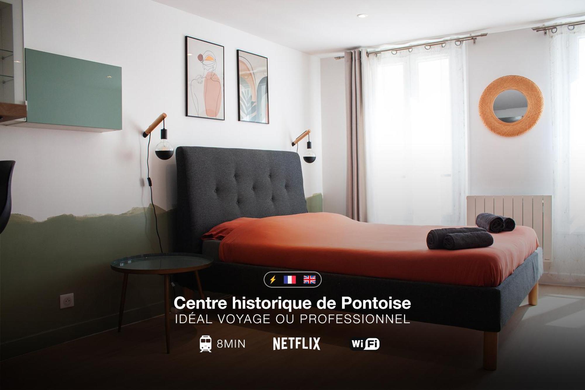 شقة Studio Cosy En Plein Coeur Historique De بونتواز المظهر الخارجي الصورة